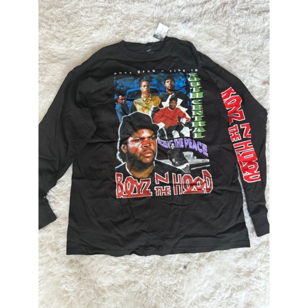 Rue21 Boyz N The Hood Long Sleeve Graphic Tee‎ Hip Hop Movie Black L